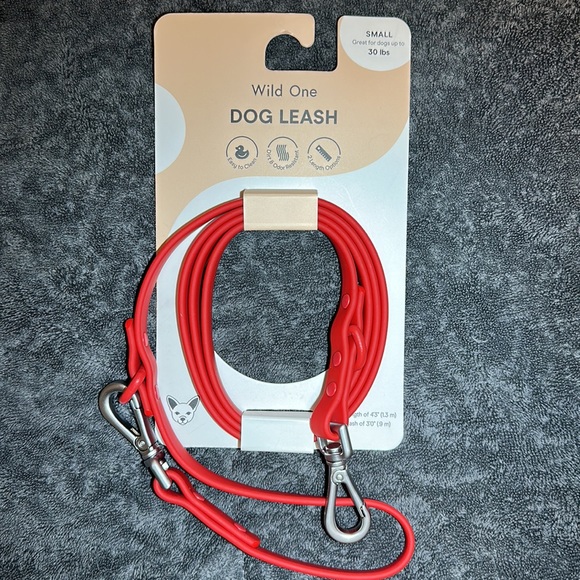 Wild One Other - Wild One Red Dog Leash (S) NWT Strawberry